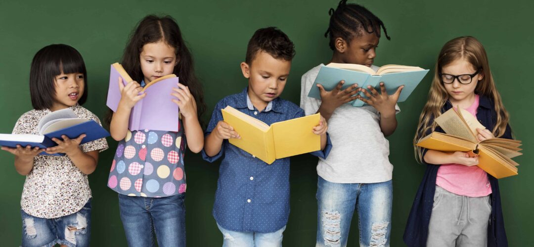diverse kids reading books